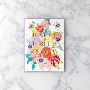 🆕Papyrus Bouquet Birthday Greeting Card